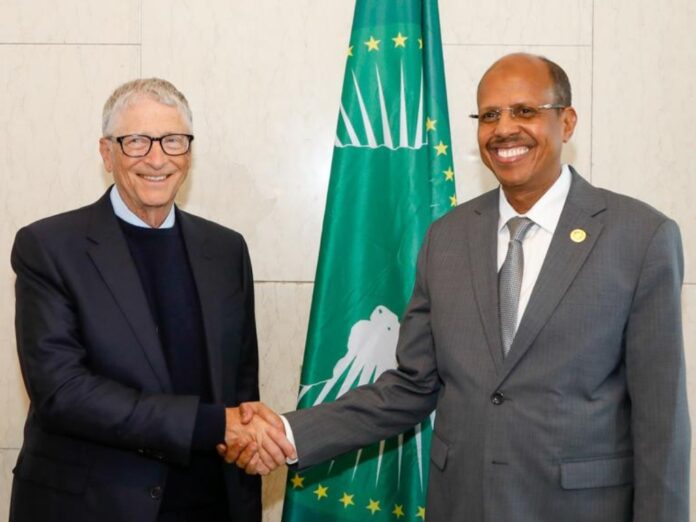 Bill Gates and Moussa Faki Mahamat